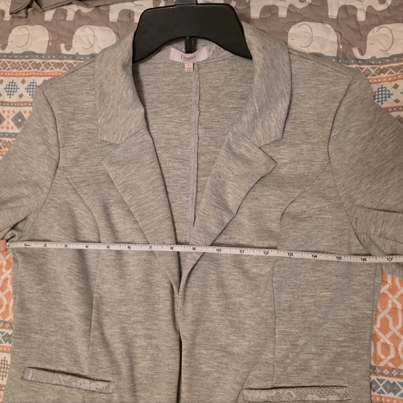 Candie's Light Heather Grey Blazer - Picture 11 of 15